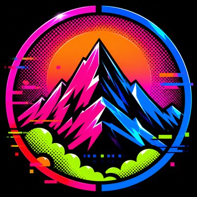 Neo-Pop Art Style logo concept example