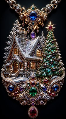 Statement Jewelry Design Christmas card example