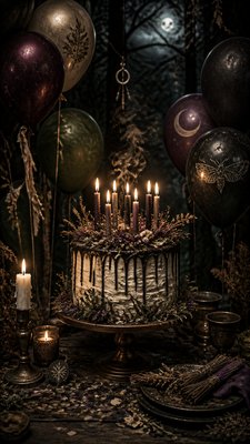 Witchcore Aesthetic birthday card example