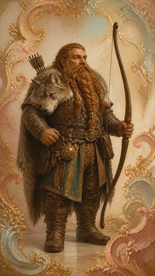 Rococo Classical Art Style tabletop character portrait example