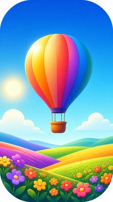 Gradient Icon Design greeting card example