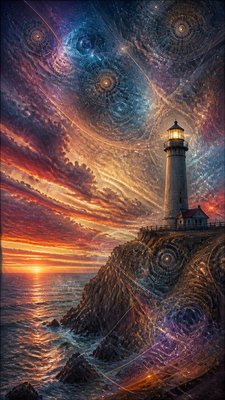Neural Network Digital Art Style poster example