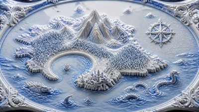 Porcelain Glaze fantasy map example