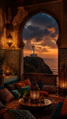 Moroccan Interior Design poster example