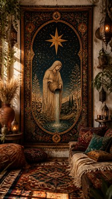 Bohemian Interior Design tarot card example