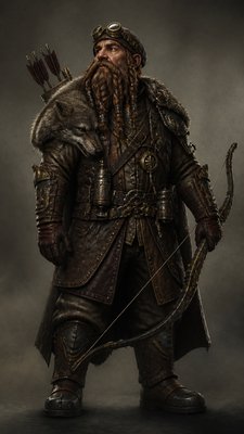 Dieselpunk Aesthetic tabletop character portrait example