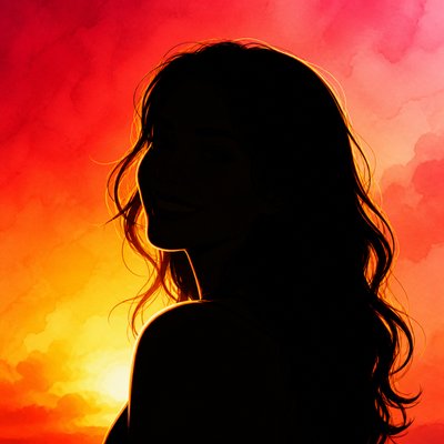 Sunset Silhouette Art Style profile picture example