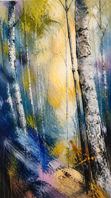 Abstract Expressionist Modern Art Style wall art print example