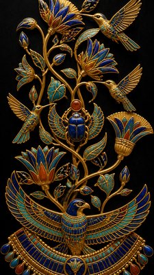 Egyptian Revival Jewelry Style phone case design example