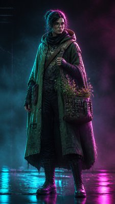 Cyberpunk Sci-Fi Art character design example