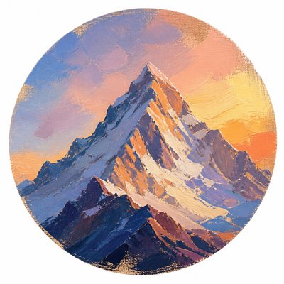 Plein Air Landscape Art Style logo concept example