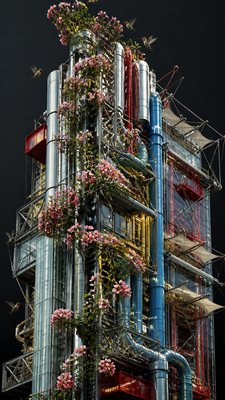 High-Tech Architecture phone case design example