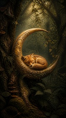 Forestcore Aesthetic baby announcement example