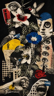 Dada Art Style phone case design example