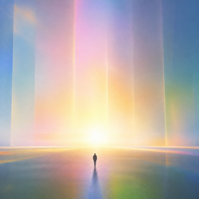 Light and Space Art Style album cover example