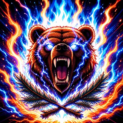 Shounen Power-Up Aura Portrait t-shirt design example