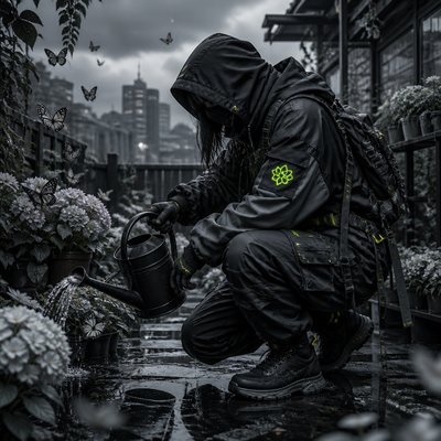 Techwear Fashion coloring page example