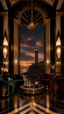 Art Deco Interior Design poster example