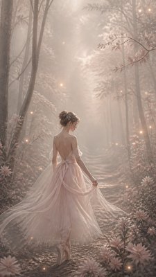 Balletcore Aesthetic book cover example