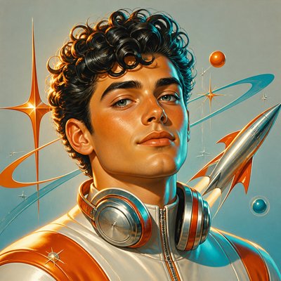 Retro Futurism Sci-Fi Art Discord profile picture example