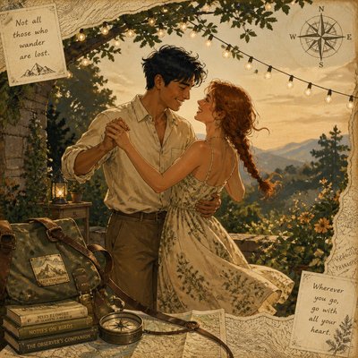 Adventurecore Aesthetic couple portrait example