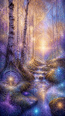 Visionary Art Style wall art print example
