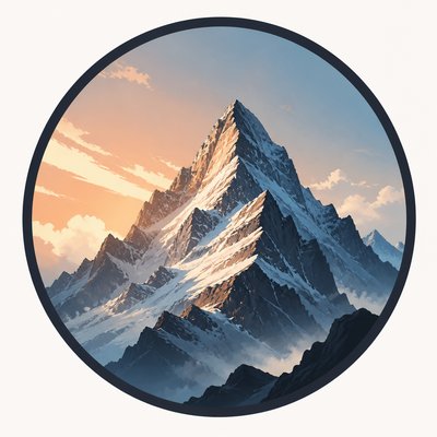 Semi-Realistic Anime Art Style logo concept example