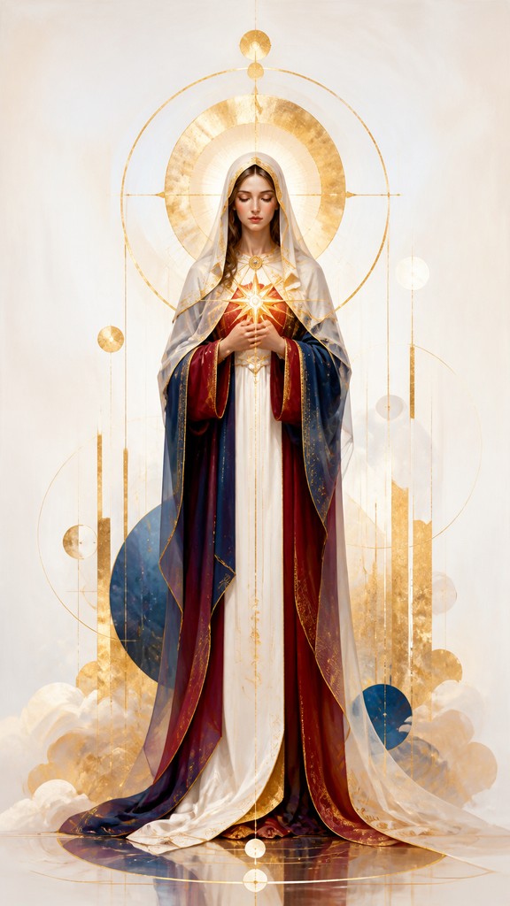 full-length portrait of an elegant figure — Contemporary Religious Art