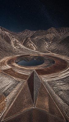 Land Art Style phone wallpaper example