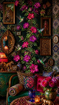 Maximalist Interior Design phone case design example