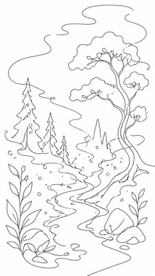 Single Line Minimalism Art Style book cover example