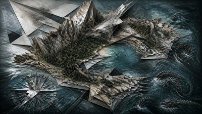 Deconstructivist Architecture fantasy map example