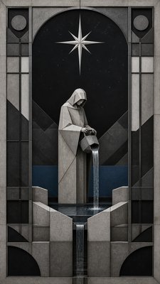 Minimalist Modern Art Style tarot card example
