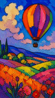 Fauvism Art Style greeting card example