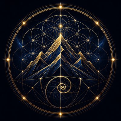 Sacred Geometric Art logo concept example