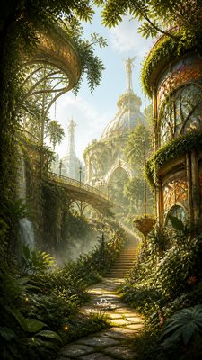 Solarpunk Aesthetic book cover example