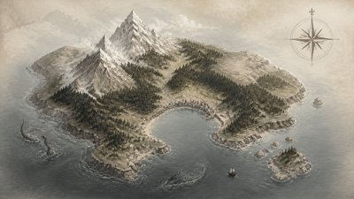 Contemporary Interior Design fantasy map example