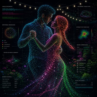 Data Visualization Contemporary Art Style couple portrait example