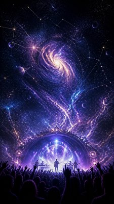 Spacecore Aesthetic flyer example