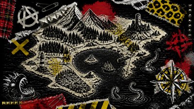 Punk Aesthetic fantasy map example