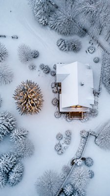 Aerial Drone Photography Style Christmas card example