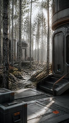 Hard Sci-Fi Art wall art print example