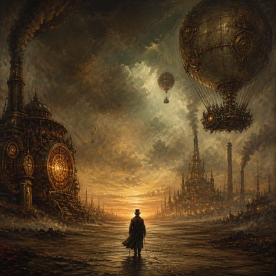 Steampunk Fantasy Art album cover example