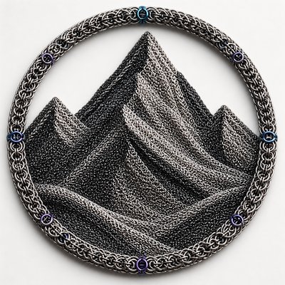 Chainmail Jewelry Style logo concept example