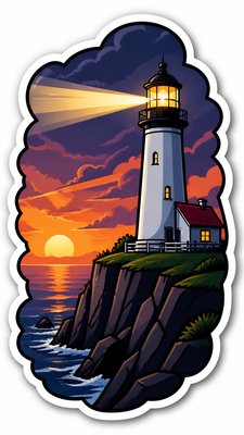Die-Cut Sticker Design poster example
