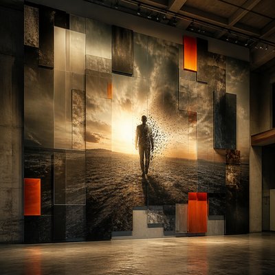 Installation Modern Art Style album cover example
