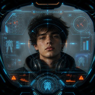 Mecha Pilot Interface View Discord profile picture example