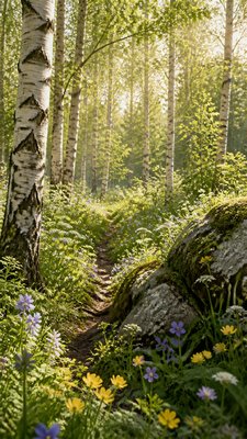 Naturecore Aesthetic wall art print example
