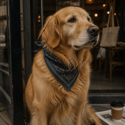 Downtown Girl Aesthetic pet portrait example