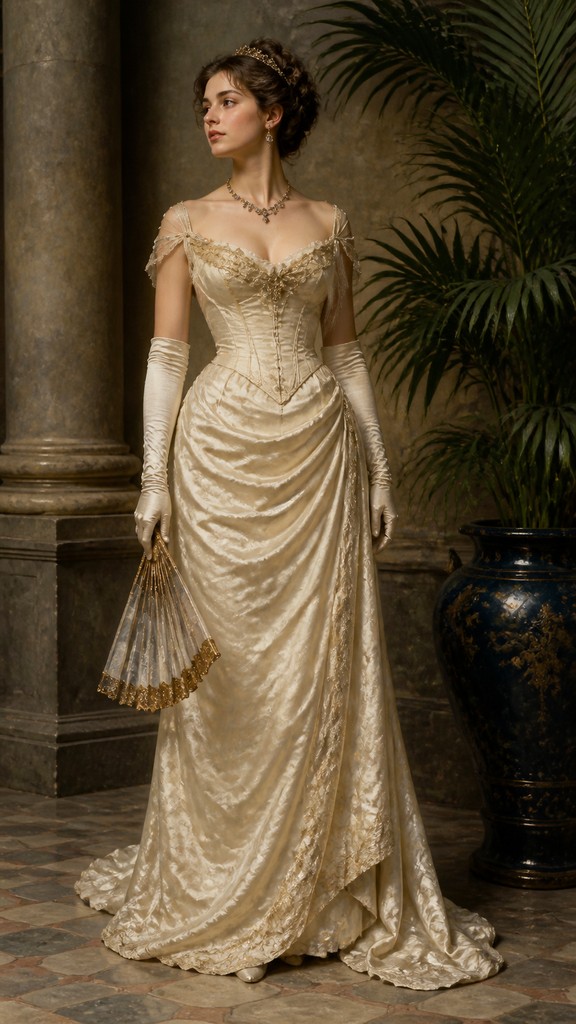 full-length portrait of an elegant figure — Photorealistic Figurative Art Style